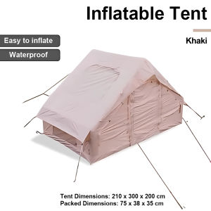 GLAMPTURE Ready To Ship 6.3 SQM Inflatable Tent Camping Tent for 10 18 People Breathable Waterproof Portable Air Tent for Outdoor Family