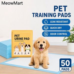 Puppy Training Pads Disposable Absorbent Quick Dry Odor Neutralizer Leakproof Floor Protector Home Use 50 Pcs
