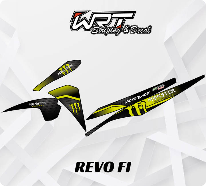 Revostock Sticker Striping Revo FI-Stiker Lis Decal Revo Fi Monster Energy | Lazada Indonesia