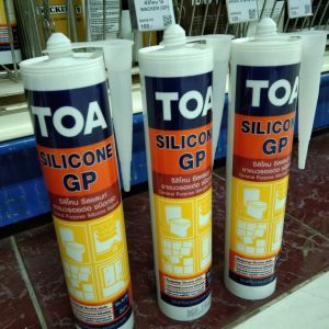 TOA ซิลิโคน GP กาวซิลิโคน ยาแนวรั่วซึม Lot ใหม่ สีใส ขาว เทา ดำ