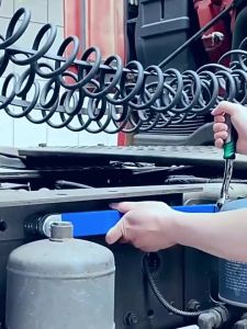 Offset Extension Wrench 15 Inch Cr-V Steel with 4 Screw Fittings Multi-functional Extension Wrench Easy to Use