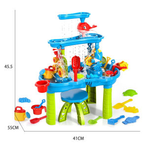 🐰Dolly 🐰โต๊ะของเล่นน้ำ ของเล่นสระว่ายน้ํา ชุดของเล่นโต๊ะชายหาด Beach Toy Water table for Kid Outdoor Toys