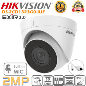 Hikvision CCTV Camera IP Security Camera DS-2CD1323G0-IUF 2MP HD Built-in Mic Support Human and Vehicle Detection Motion Detection Network Camera