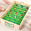 Homyl 2-in-1 Table Football Game Double Player Wooden Foosball Table Interactive Wooden Soccer Game Family Fun for Children, Indoor, Playroom. 
