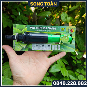 Đầu Phun Tưới Cây Tăng Áp Cầm Tay Đuôi Chuột Ống 16 - 20mm Lắp Đặt Phun Tưới Cây Vệ Sinh Nhà Tắm
