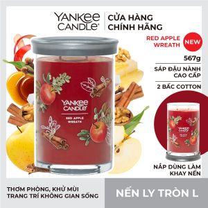 Nến ly tròn sáp đậu nành Yankee Candle size L (567g) - Macintosh