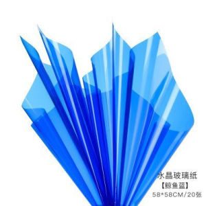 Isi 20 LEMBAR Kertas Buket Bunga Full Color Transparan Flower Wrapping Paper Full Color OPP TRANSPARENT KB102