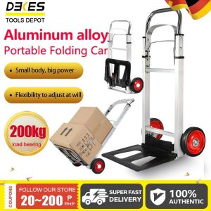 DEKES Luggage pushcart Heavy Duty trolley 200kg Foldable Durable Luggage Cart For Heavy Shopping Cart