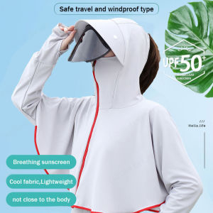 Long-sleeved anti-ultraviolet breathable thin section sunscreen blouse cycling ice silk jacket