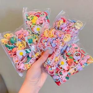 Xô 50 Dây Buộc Tóc Co Giãn Phong Cách Hàn Quốc Mới 2024 Cho Bé Gái- Quà tặng noel cực chất- Buộc cho bé từ 6 tháng trở lên