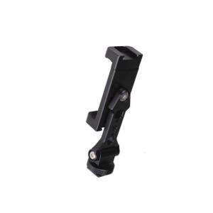 Aluminum Phone Grip With Protective Silicone Pad 360 Rotation Tilted Adjustment Two Accessory Mounts Camera Compatibility