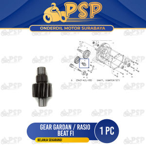 Gear / Gigi Gardan Rasio Kecil Beat FI - Ger Gir Transmisi Kecil Shaft Counter 12T Scoopy Spacy FI