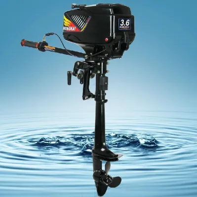 hangkaiOutboard Engine Motor Water Cooling System Outboard Boat Motor 2 Stroke 3.6HP