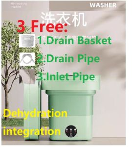 Mini Washing Machine Folding Portable Dehydration Child Clothes Socks Underwear 220v {SG Store}
