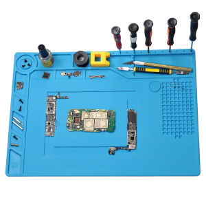 【COD】30x45CM Heat Insulation Silicone Pad Desk Work Mat Maintenance Platform for BGA Soldering Repair Station