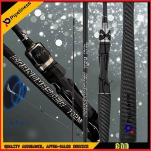 Pipeliness M 5.9Ft/6.89Ft ultra light and stronger spinning/casting fishing rod carbon fiber black fishing lure rod with anti-skid handle for all waters
