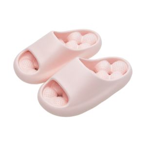 GOOTRADES Quick-dry Bathroom Slippers Soft Anti-slip Hollow Out Slippers Simple Massage Slippers Slide Slippers Female