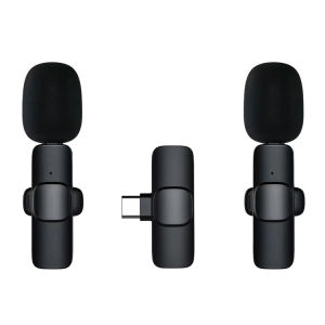 New private model wireless lapel microphone one-to-twocharging case suitable for live streaming interviews and recording FG