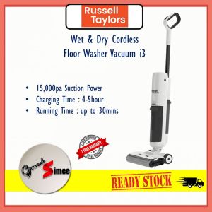 Russell Taylors Dual-Edge Wet Dry Cordless Floor Washer Vacuum Self-Cleaning with Hot Air Drying i3