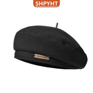 [COD] SHPYHT SPORTS Cotton Women Berets Winter Hats Vintage French Plaid Top Cap Painter Hat Autumn Winter Street Octagonal Beret Caps