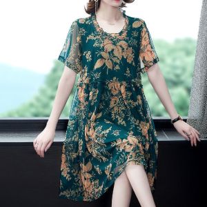 L-4XL New long daster Dress‖ Walking Duster Big Size Long Duster Duster Pambahay Dress Bistida Pambahay Dress Daster Pambahay XXXL Duster Plus Size Dress Tops㏇X0411