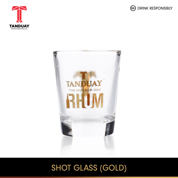 Tanduay Shot Glass (Gold Stamping) Lazada PH