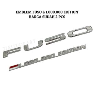 Emblem Logo Mobil Fuso dan 1.000.000 Edition Harga Sudah 2 PCS