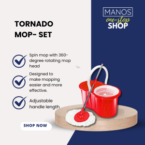 TORNADO MOP (360 DEGREE ROTATING MOP HEAD) / SET