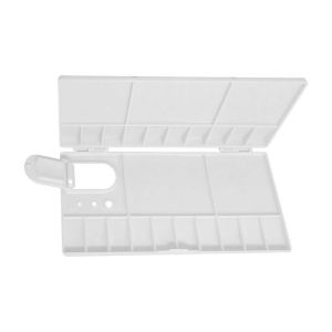 25 Compartments Plastic Folding Palette Box with Thumb Hole for Watercolors Gouache Oil Paint