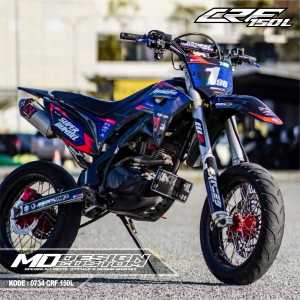 0734 (COD) Sticker Decal CRF 150 L FullBody Kombinasi Hologram Bebas Request Terbaru - Sticker Premium CRF Terbaru - Sticker Variasi CRF 150L Terbaru - Sticker Striping CRF 150L Terbaru