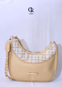 Tas Bahu Wanita Kekinian HAGIA by DIRIA - Tas Hobo Elegant - Shoulder Bag Wanita Tali Serut Korea Style
