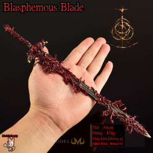 Mô hình sưu tầm Elden Ring Blasphemous blade kiếm 30cm chất liệu hợp kim không gỉ kèm kệ trưng bay trang trí và decor