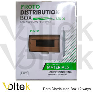 Distribution Box for Miniature Breaker Plastic Enclosure Panel Board 4681012182436 ways w/ busbar VLT
