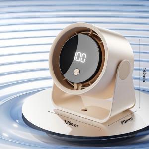 WINEEO Small Wall Fan  Ultra-Quiet Rechargeable Desk Fan with 100 Gears Strong Wind for HouseholdKitchenDormitory