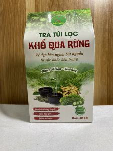 Trà túi lọc khổ qua rừng hộp 40 gói trà khổ qua rừng Bảo Khang mát gan giải độc gan hạ huyết áp tiểu đường cao huyết áp HN