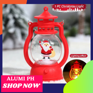 LED Christmas Gift Decoration: Santa Snowman & Tree Lantern Hand Lamp Christmas Gift Decoration Ornament Retro Small Oil Lamp
