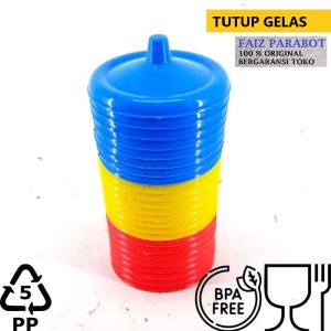 ( 12 PCS ) tutup gelas KH cangkir mug termurah