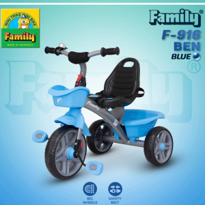 COD Sepeda Anak Roda Tiga Family Tricycle Bruno F-9163 / F-916 BEN GRATIS PAKING BUBLE WRAB