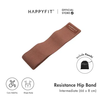 HAPPYFIT [FREE Pouch] Resistance Hip Band - Anti Slip Band Squat