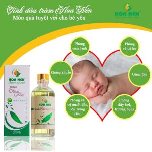 Tinh Dầu Tràm Huế Hoa Nén 10ml dạng bi lăn tiện lợi