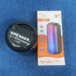 3x2"Inch LED Portable Super Bass Speaker Portable Bluetooth Speaker Bass Boosting Sound Portable L-3201 Led Speaker