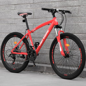 จักรยาน จักรยานเสือภูเขาพับได้ 26 นิ้ว 24 สปีด จักรยานมีเกียร์ จักรยานผู้ใหญ่ โครงเหล็กคาร์บอนสูงทรงสวย รับน้ำหนักได้ 250kg