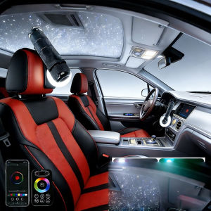 fiber lamp Lights LED Optic star SMALL 6W RGBW Car RooM Mobile WP Bluetooth app Star ceiling kits fiber RF control Lights LED