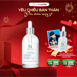 Tinh Chất Cấp Ẩm Làm Trắng Da Ample:N Hyaluron Shot Light Ampoule