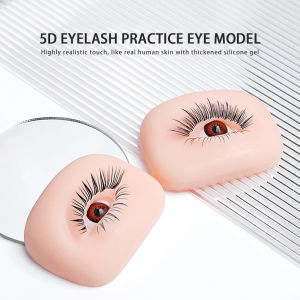 1Pair Realistic Silicone Skin Model for Microblading Practice Eyebrow Makeup Eyelash Extension Practice Pad