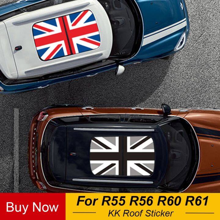 xps Car Roof Sticker Auto Union Jack Sunroof Decals For MINI Cooper One ...