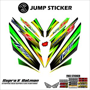 Stiker striping new supra x 125 r grafis variasi 002