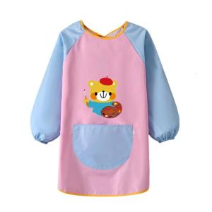 Toddler ăn Coverall Polyester Yếm em bé Tạp dề cho lứa tuổi 3-6years bảo vệ quần áo từ sự cố tràn màu tùy chọn