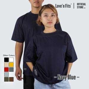 Loven Fits Navy Blue Plain Shirt Oversized Shirt for Men