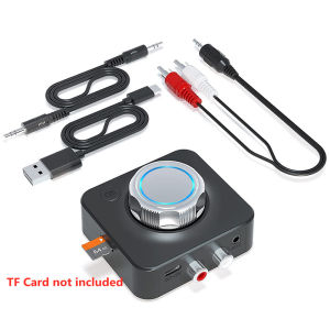 ยกเลิกบลูทูธ5.0เครื่องรับสัญญาณเสียง3D เสียงสเตอริโอเบสไร้สายอะแดปเตอร์3.5มม. AUX RCA แจ็ค USB รองรับ Sd/tf Card Playback สำหรับชุดลำโพงบ้าน